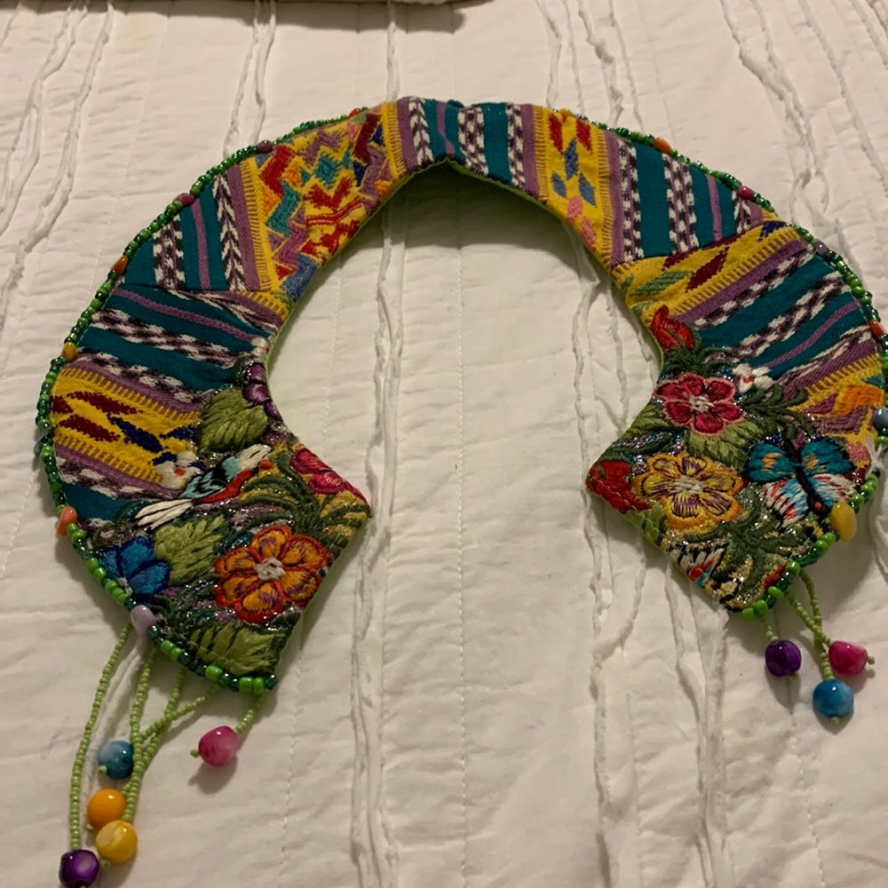 Beautiful hand made,beaded,embroidered collar.